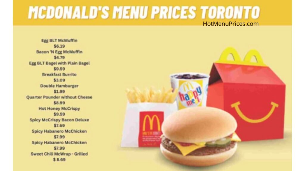 McDonald’s Menu Prices Toronto