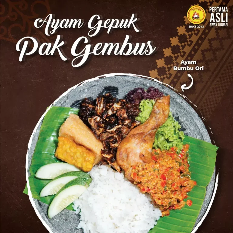 Ayam Gepuk Golden Series Menu