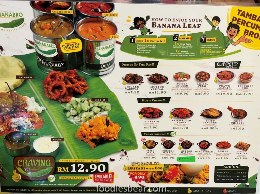 Bananabro Menu Malaysia & Latest