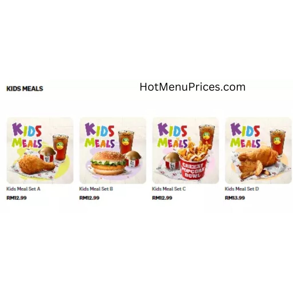 KFC KIDS MEALS PRICES
