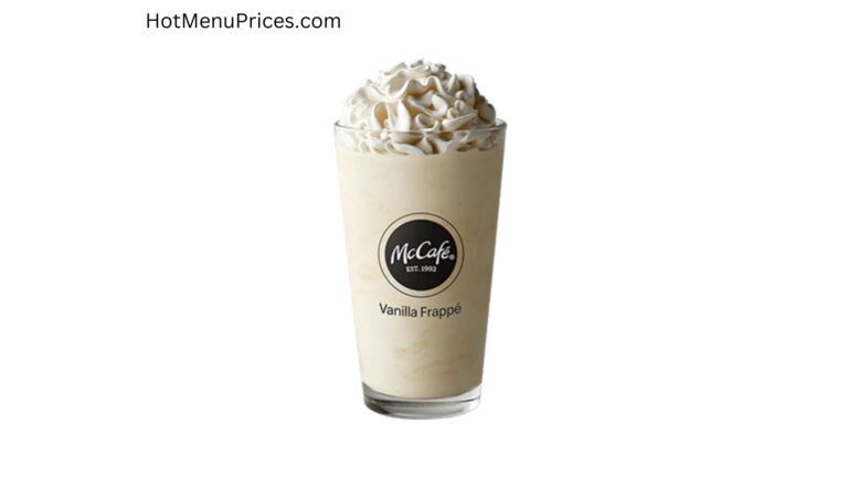 McDonald’s McCafé Vanilla Chai Frappé – Medium, Small, Large