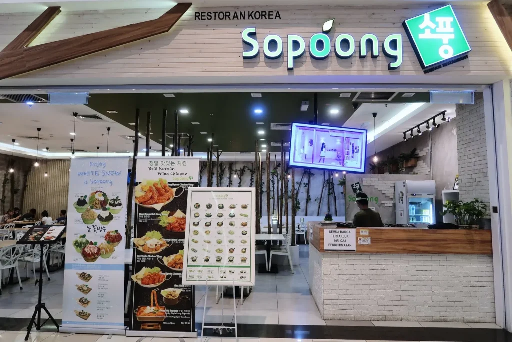 Utama Sopoong Menu Malaysia