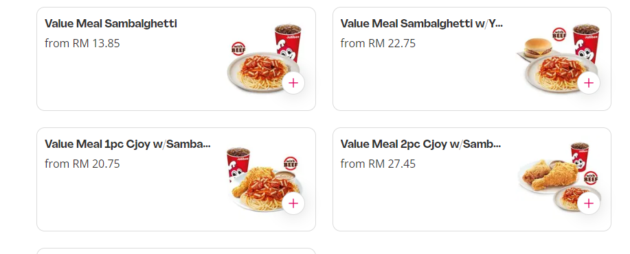 JOLLIBEE SPAGHETTI PRICES
MENU 
